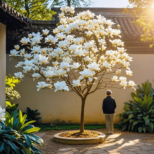 玉兰花树苗带花苞紫玉兰矮化盆栽南北方种植庭院四季花卉耐寒植物 - 图0