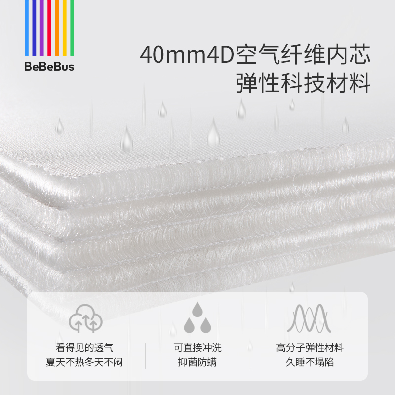 BeBeBus婴儿床垫宝宝新生儿童睡垫拼接床乳胶褥垫四季通用床垫子