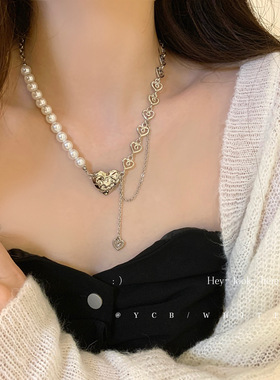 「微醺甜茶」爱心珍珠项链！