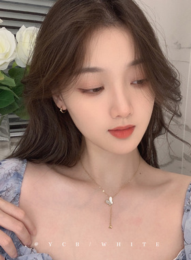 「许愿池少女」蝴蝶项链！