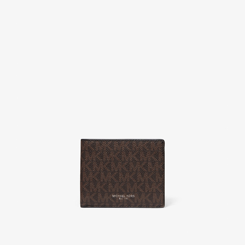 mk greyson男士老花卡夹票夹男包 MICHAEL KORS钱包