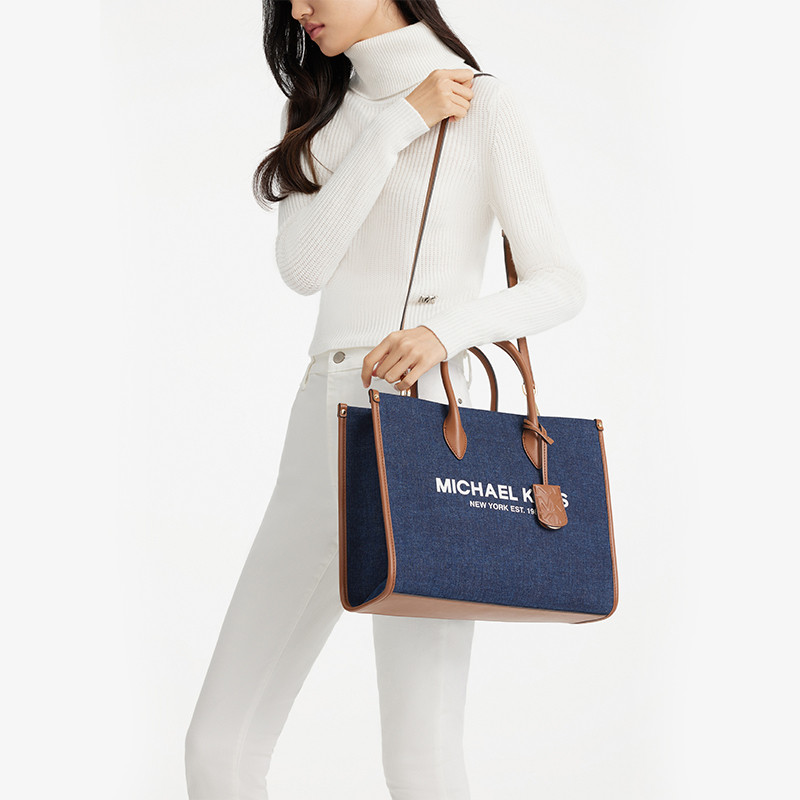 mk mirella中号丹宁大容量托特包 MICHAEL KORS女士包袋