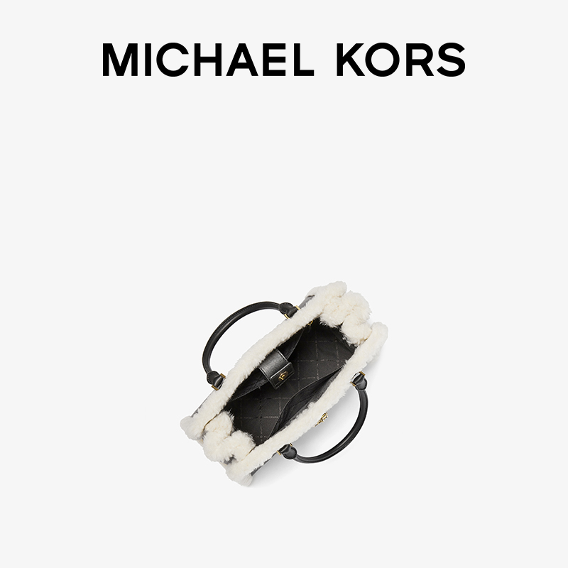 mk hamilton中号皮质毛毛包锁头包 MICHAEL KORS女士包袋