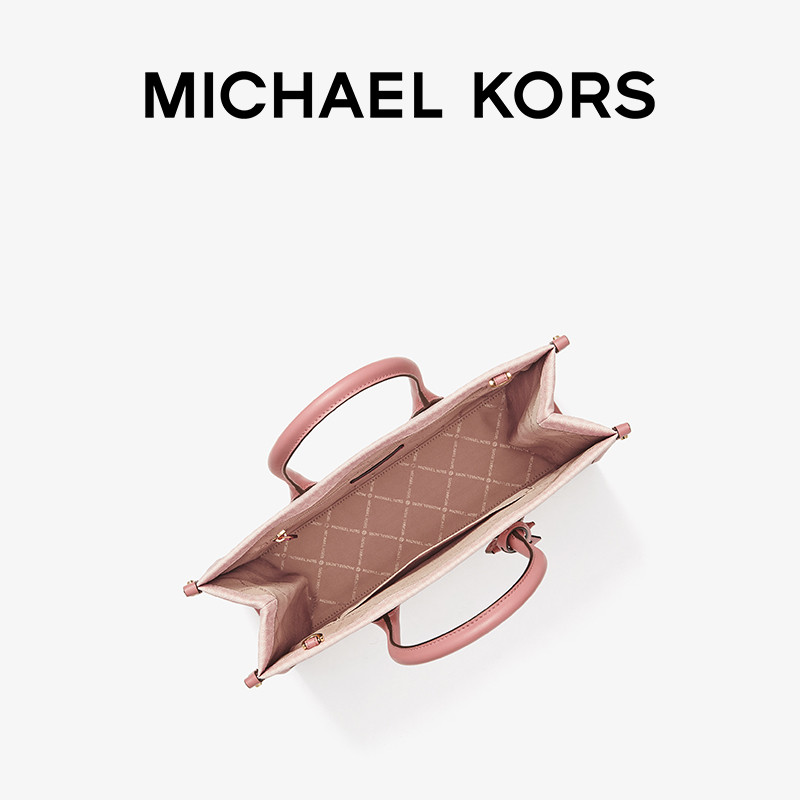 mk mirella中号老花通勤手提托特包 MICHAEL KORS女士包袋