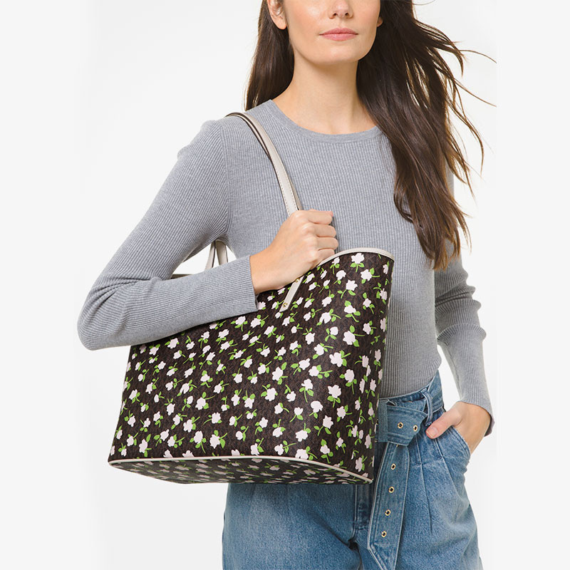 mk carter印花系列大号托特包花卉 MICHAEL KORS女士包袋