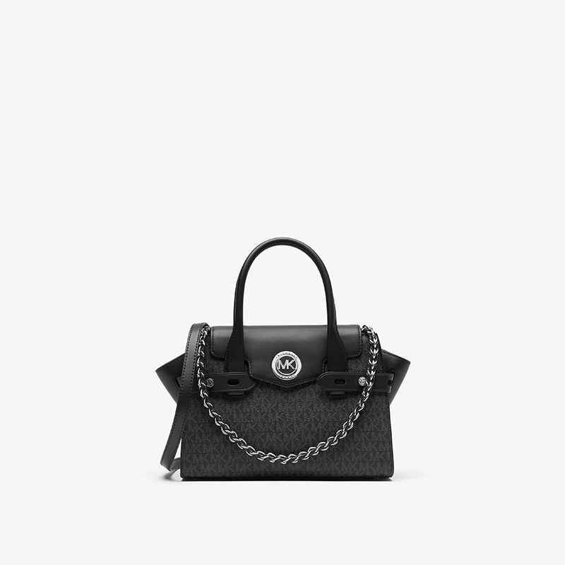 mk carmen小号老花链条手提斜挎包 MICHAEL KORS女士包袋