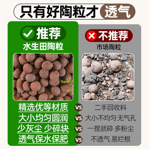 陶粒垫底多肉土陶土粒养花盆栽专用彩色透气铺面石回填火山石颗粒 - 图1