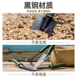 Садовые инструменты, посадные цветы и цветочные домашние сельскохозяйственные сельскохозяйственные распасы с железными лопатами, прополки, сочные копания, спешка к морскому артефакту