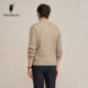 POLOWALK new autumn cable tie collar sweater