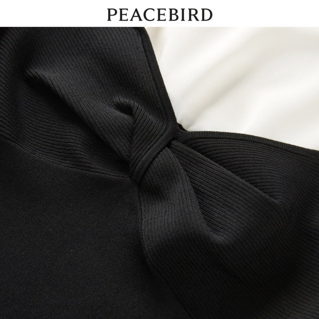 PEACEBIRD ເສື້ອຍືດແຂນສັ້ນກາງແຈ້ງລະດູຮ້ອນຂອງແມ່ຍິງ PEACEBIRD A1CDD2E04