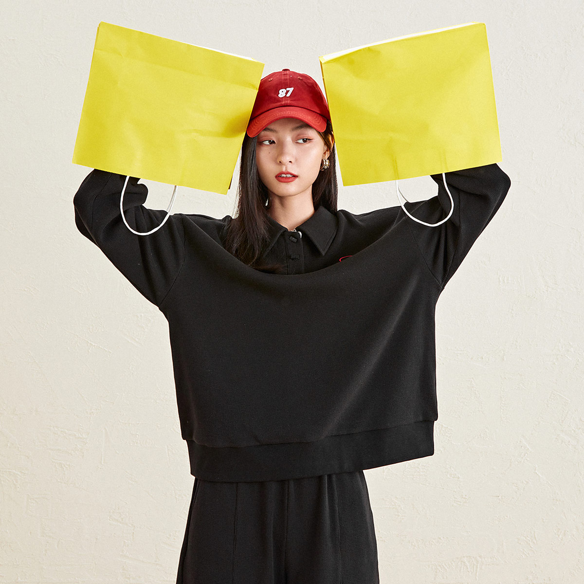 太平鸟运动卫衣套装女新款上衣 太平鸟outlets店卫衣/绒衫