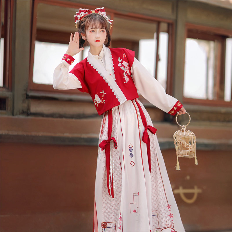 含羞唐制汉服女原创正品2021 凯霖秋汉服