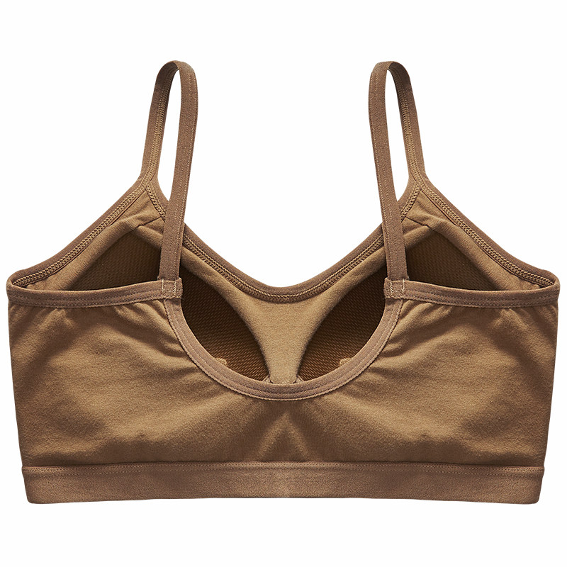 纯棉u型美背聚拢女夏无钢圈抹胸 hdvip文胸