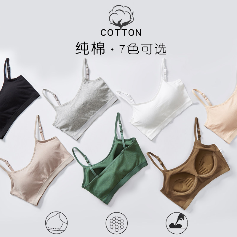 少女无钢圈抹胸式运动防震聚拢胸罩 hdvip文胸