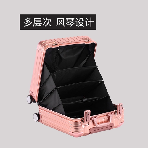 Металлический чемодан, коробка, алюминиево-магниевый сплав, 18 дюймов