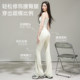 Leggings ໂຍຄະຂອງແມ່ຍິງທີ່ມີເກີບແອວສູງ, ໂດຍບໍ່ມີສາຍທີ່ງຸ່ມງ່າມ