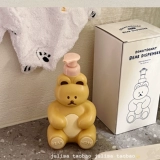 Милое очищающее молочко, вместительный и большой гель для душа, бутылка, с медвежатами