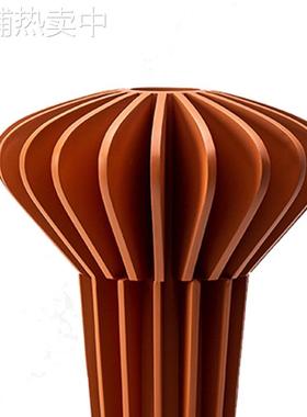 新品现代客厅茶几桌面蓝色橙色几何折纸摆件 样板间榻榻米装饰品