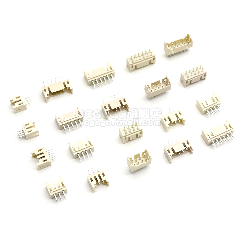 PHD2.0mm 双排直针座 接插件 插座2x2 3 4 5 6 8 10 12 15P连接器 - 图0
