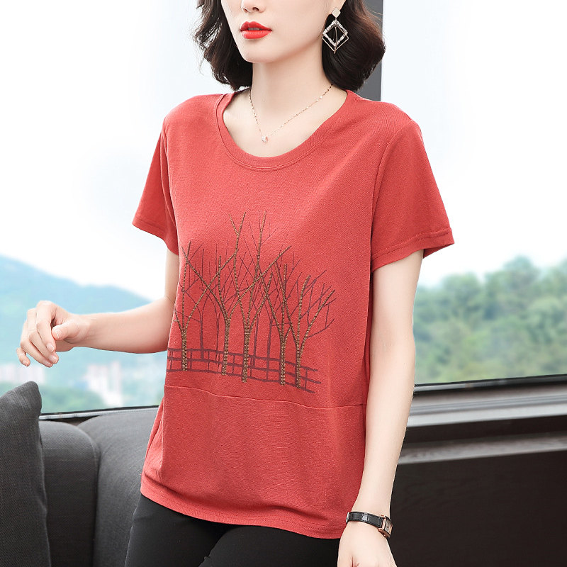 2020夏装新款中老年妈妈女装t恤 歌思尚T恤