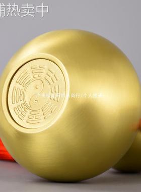 铜葫芦摆件纯黄铜开口葫芦挂件客厅家居办公室摆设装饰家用礼品