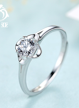 四叶草女士学生ins潮风食指环