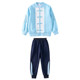小学生班服春秋套装盘扣汉服中国风幼儿园园服唐装运动会纯棉蓝色