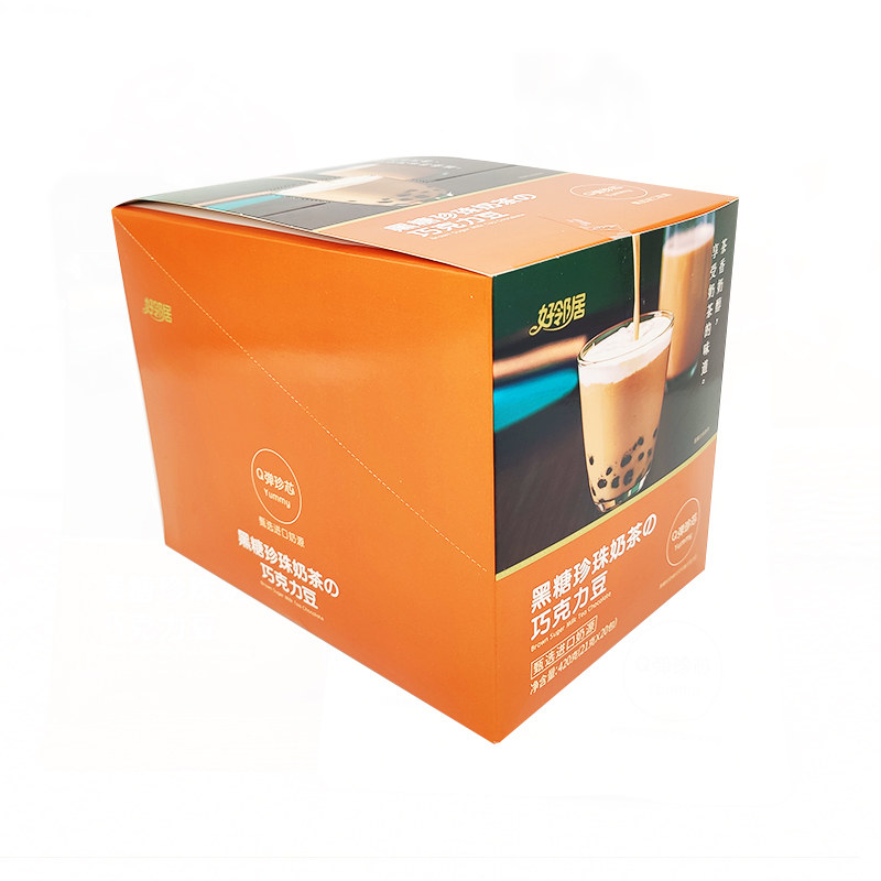 好邻居珍珠奶茶糖巧克力豆夹心软糖 峻源食品糖果