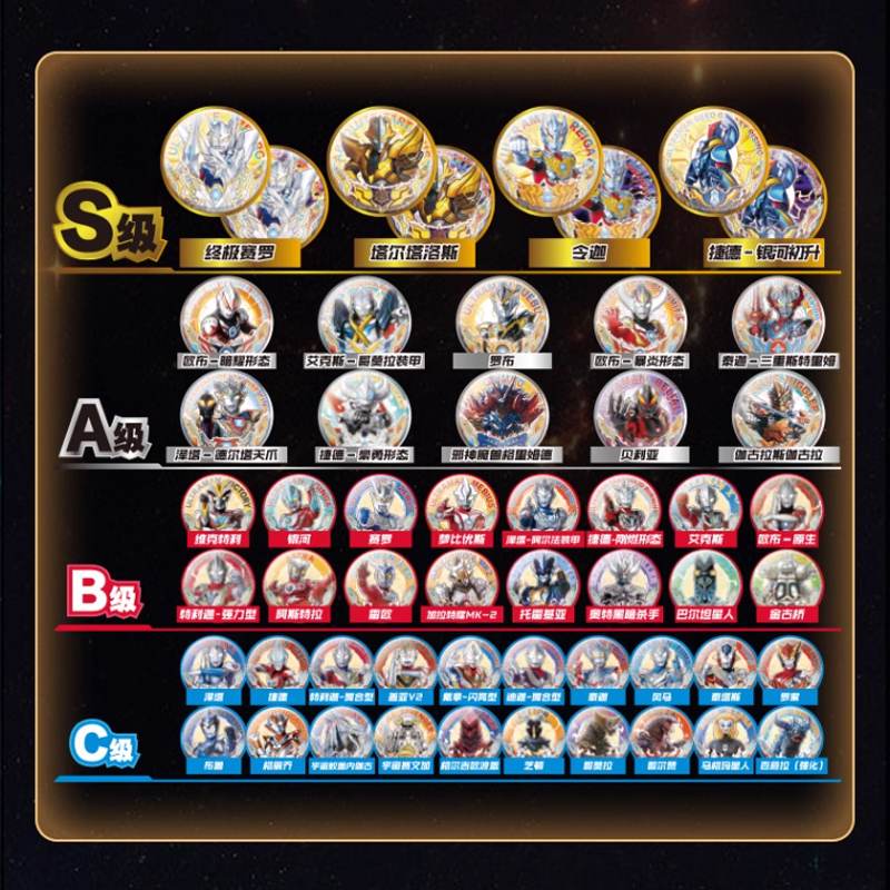 正版卡游新奥特曼赛罗勋章卡片激斗风暴吧唧徽章盲盒男孩儿童玩具,淘宝优惠券,粉丝福利购,淘宝优惠卷