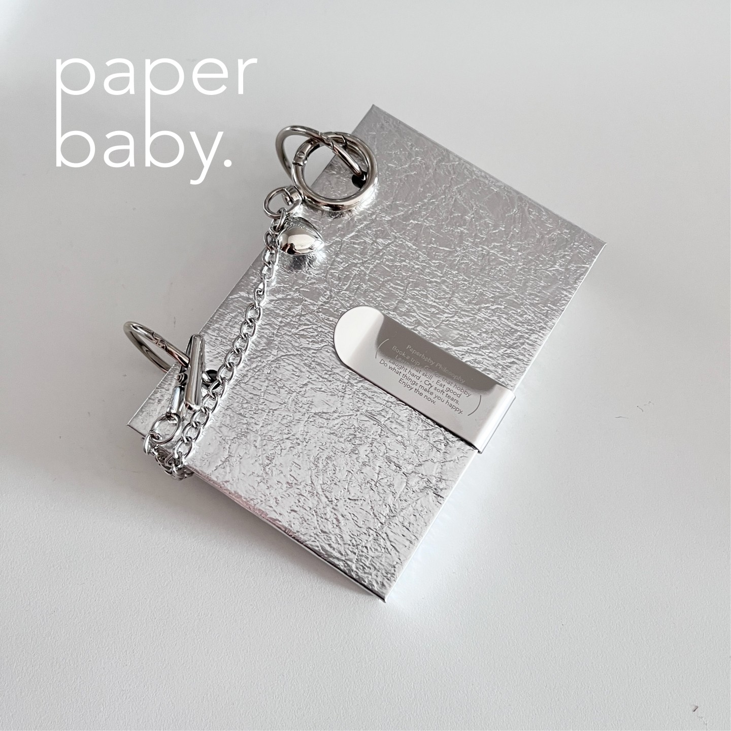 paperbaby银色硬壳两孔A7 空白纸 活页手帐本,淘宝优惠券,粉丝福利购,淘宝优惠卷