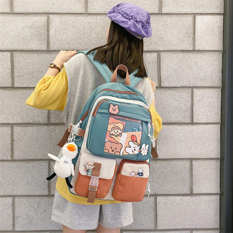 冠军日系女小学生高中学生双肩包 欧瀚双肩背包