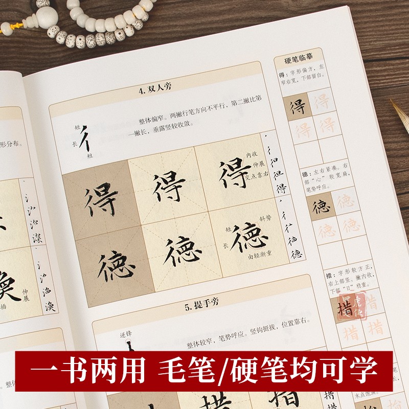 赵孟頫小楷速成一本通视频指导墨点赵孟俯楷书临摹字帖零基础入门教程毛笔硬笔书法基本笔画偏旁部首结字规律练字帖临摹本软笔教材 - 图2