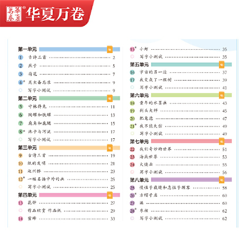 【当当网正版书籍】华夏万卷 2023春新版写字课 三年级下册 小学生语文生字同步练字帖刘腾之硬笔楷书字帖统编版教材同步练习册 - 图0