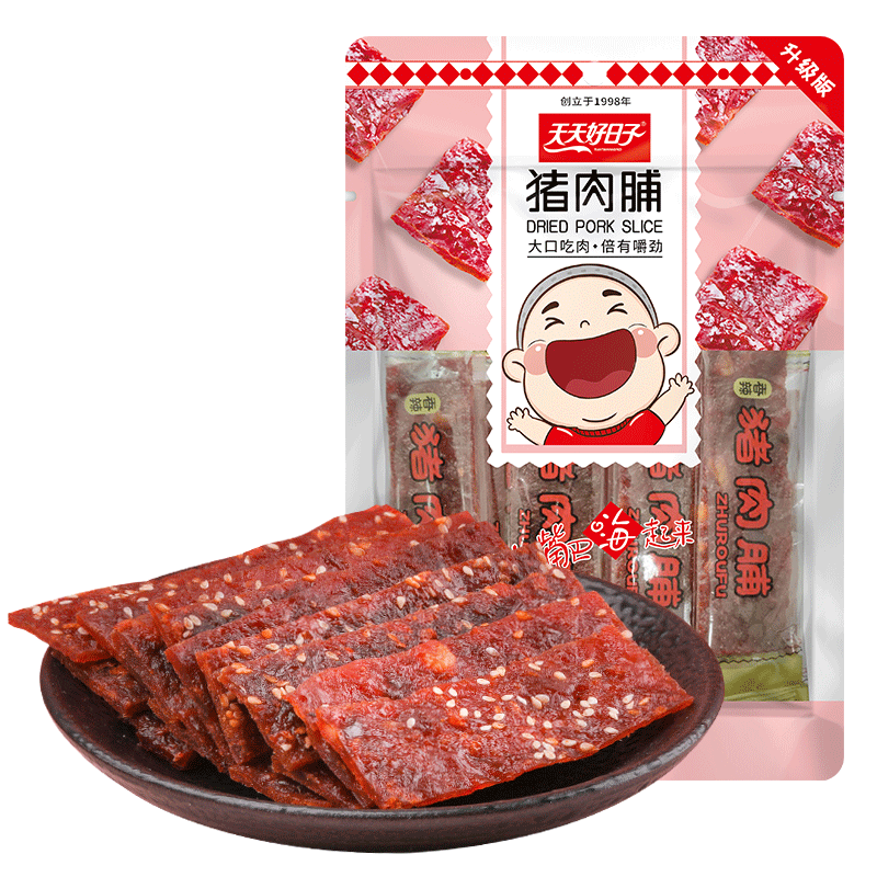 萌牛手撕肉干真空肉脯干蜜汁猪肉脯 萌牛猪肉类