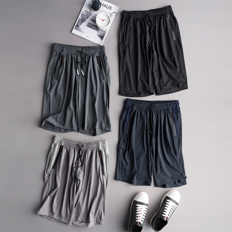 冰丝男夏季潮流透气网眼运动短裤 宝缇简休闲裤
