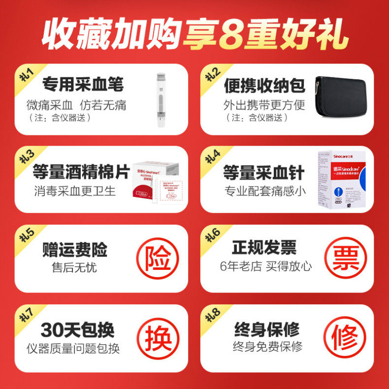 三诺安稳+血糖测试仪家用的仪器机 安拓尔医疗器械血糖用品