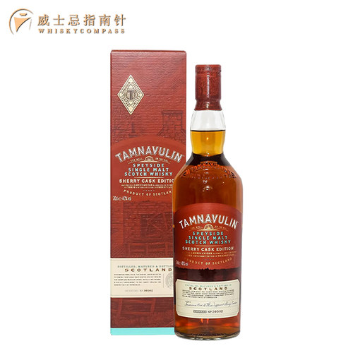 【指南针】塔木岭雪莉桶苏格兰斯佩塞单一麦芽威士忌酒TAMNAVULIN - 图3