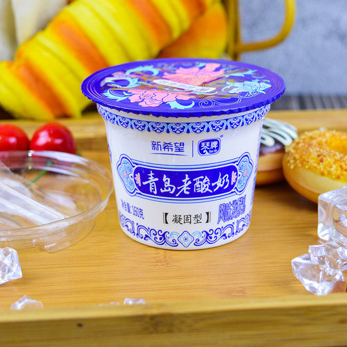 新希望老酸奶138g*12/6杯装风味发酵乳凝固型粘稠酸牛奶琴牌青岛 - 图1