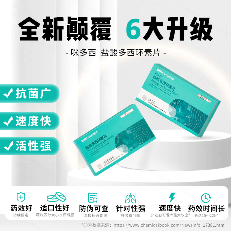 朗博特 盐酸多西环素片 猫鼻支宠物狗呼吸道炎喷嚏鼻涕药 咪多西,淘宝优惠券,粉丝福利购,淘宝优惠卷