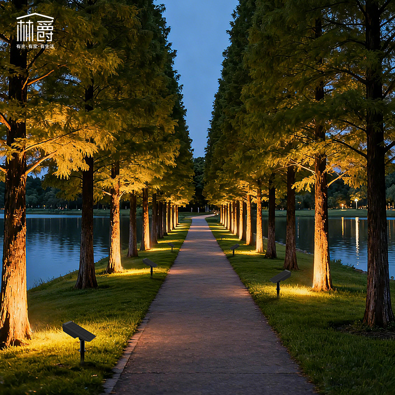 太阳能户外防水射树灯别墅庭院花园灯景区公园酒店可调射灯免布线,淘宝优惠券,粉丝福利购,淘宝优惠卷