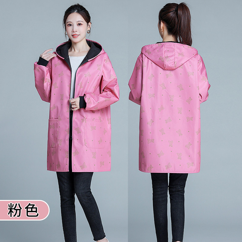 防水加绒新款罩衣成人女秋冬保暖时尚厨房长袖围裙男士正穿工作服,淘宝优惠券,粉丝福利购,淘宝优惠卷