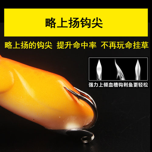2023年新款打黑夜光雷蛙黑鱼远投重草区专杀已改装款仿生套装淡水 - 图1