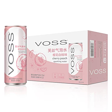 VOSS芙丝无糖气泡水苏打水饮料330ml*12听