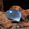 Ice aquamarine small egg pendant oval egg-shaped large bare stone ring inlaid ring necklace DIY jewelry
