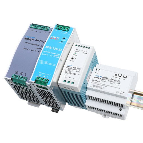 导轨式开关电源24v变压器220转12V5A直流DR/EDR/NDR轨道15/60 - 图3