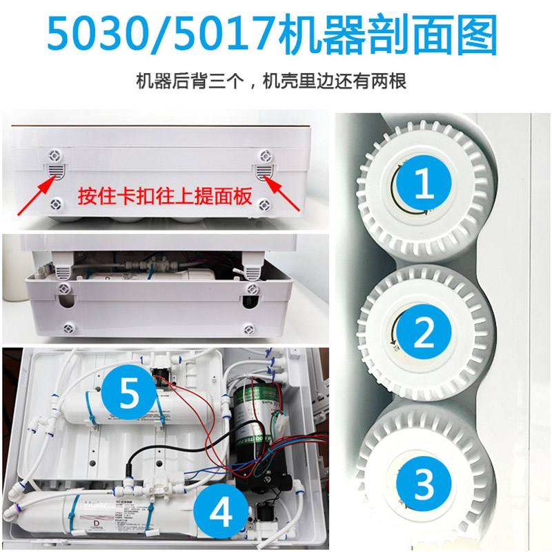 海尔净水器滤芯HRO5017/5030/5005/5006/DC3/DC5/5I/5012反渗透机