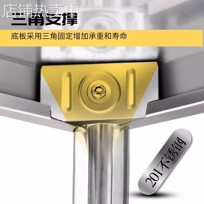 不锈钢货架多层置物架落地储物收纳架家用厨房微波炉五层收纳架子 - 图2