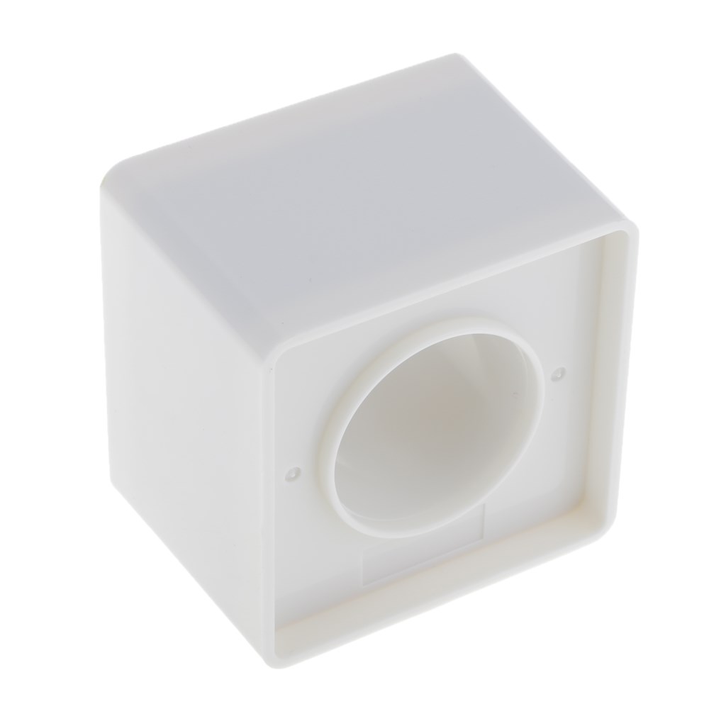 White ABS Square Cube Design Microphone Mic Station For  Se - 图2