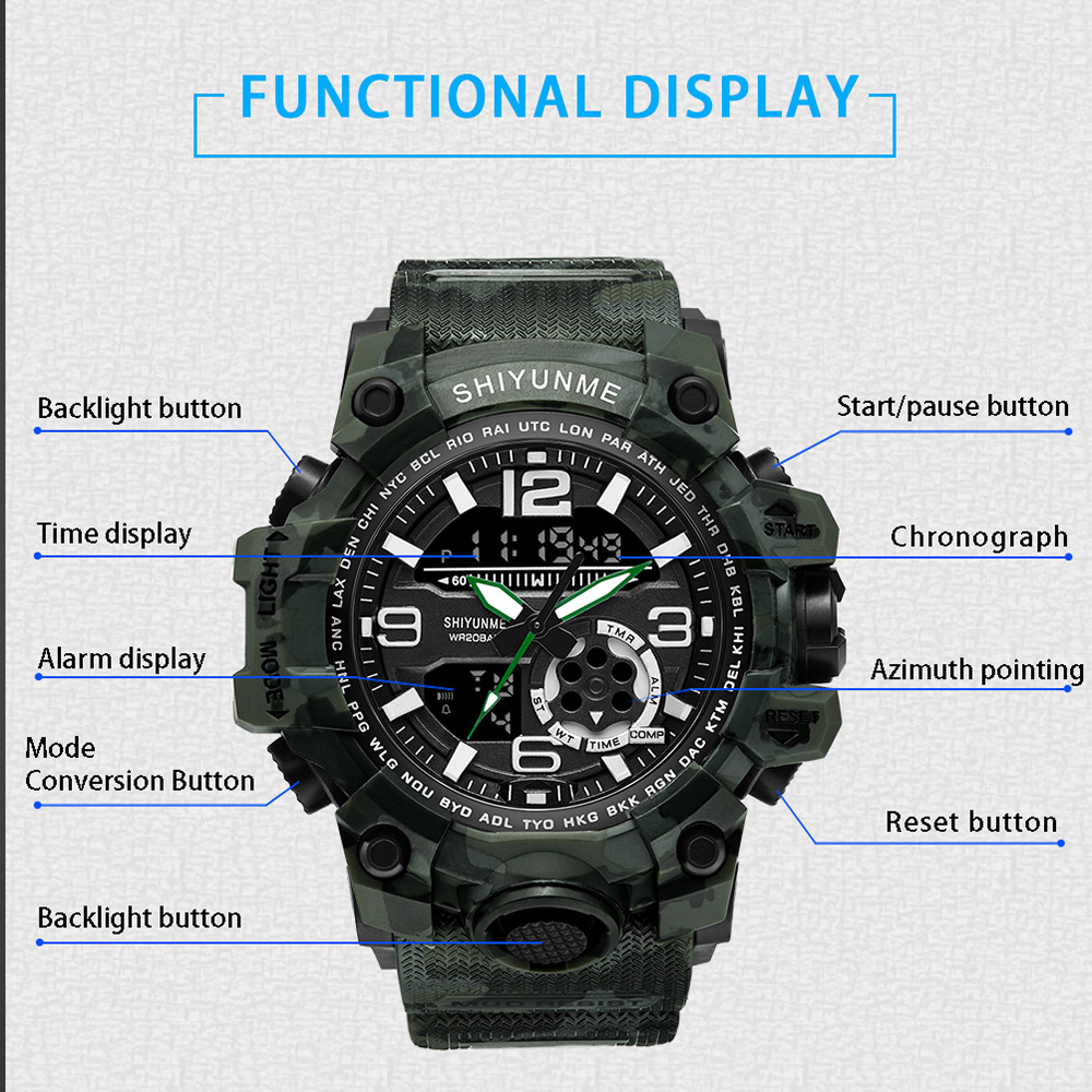 G style Shock Watches  Military Army s Watch Reloj Led Digit - 图2