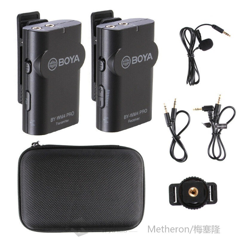 BY-WM4 Pro K1 K2 2.4G Wireless Lavalier Microphone System po - 图3